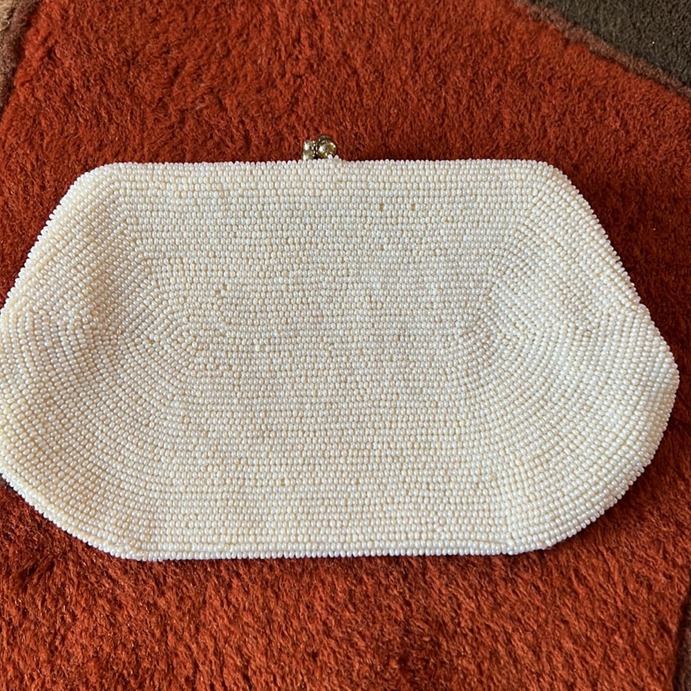Ivory beaded bag - Picture 3 of 5